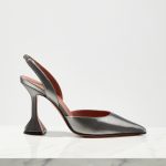 AMINA MUADDI - Srebrne szpilki Holli kolor Srebrny