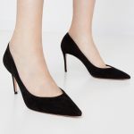 CASADEI - Czarne szpilki z zamszu kolor Czarny