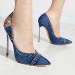CASADEI - Jeansowe szpilki Blade Jeans kolor Niebieski / Granatowy