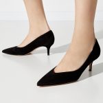 GIANVITO ROSSI - Zamszowe szpilki Paris kolor Czarny