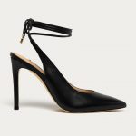 Guess - Szpilki skórzane kolor czarny