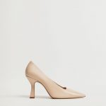 Mango - Szpilki skórzane REBECA kolor pszeniczny