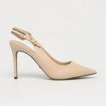Marciano Guess - Szpilki skórzane kolor kremowy
