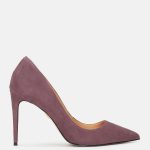 Śliwkowe szpilki damskie kolor Śliwkowy