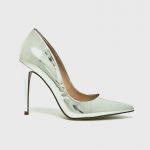 Steve Madden - Szpilki skórzane Daisie kolor srebrny