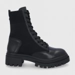 Aldo Botki damskie kolor czarny na platformie kolor czarny