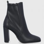 Aldo Botki damskie kolor czarny na słupku kolor czarny
