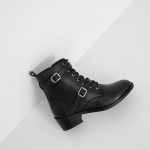 Answear Lab - Botki skórzane kolor czarny