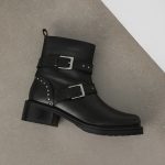 Answear Lab Botki skórzane damskie kolor czarny na słupku kolor czarny