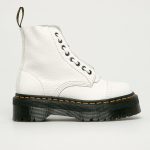 Dr. Martens - Botki skórzane Sinclair kolor biały