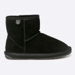 Emu Australia - Botki dziecięce Wallaby Mini BLAK kolor czarny