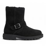 Geox Botki skórzane dziecięce kolor czarny kolor czarny