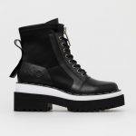 Liu Jo Botki damskie kolor czarny na platformie kolor czarny