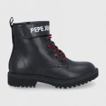 Pepe Jeans Botki dziecięce kolor czarny kolor czarny