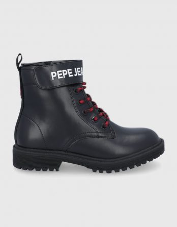 Pepe Jeans Botki dziecięce kolor czarny kolor czarny