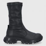Steve Madden Botki damskie kolor czarny na platformie kolor czarny
