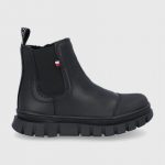 Tommy Hilfiger Botki dziecięce kolor czarny kolor czarny