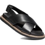KEEN LANA CROSS STRAP SANDAL SANDAL 1022584 czarno/czarne damskie skórzane sandały (Wielkość 40)