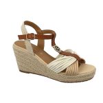 Tom Tailor Sandały damskie 3290122 Beige (Rozmiar 38)