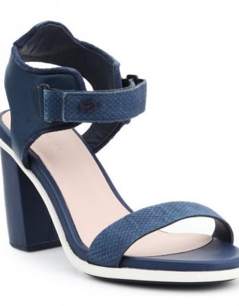 Sandały Lacoste Lonelle Heel Sandal 116 1 W Caw 7-31CAW0112003 granatowe