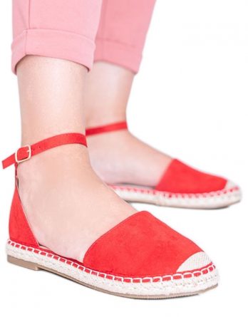 Czerwone sandały espadryle Chloe Star