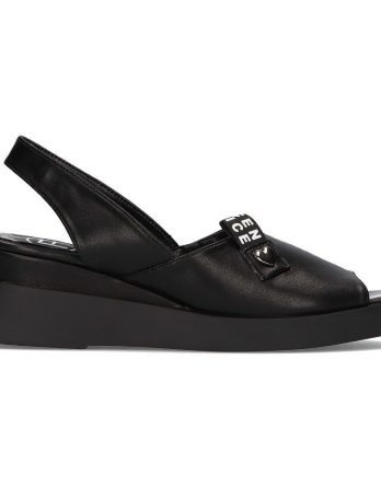 Sandały na koturnie Filippo DS2355/21 Bk czarne