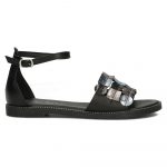 Sandały Filippo DS1286/22 Bk Mlt Multicolor czarne