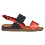 Skórzane sandały Filippo DS3601/22 Rd Nv granatowo-czerwone granatowe