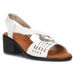 Skórzane sandały Filippo DS2308/22 Wh białe