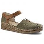 Zielone Sandały Wasak Stylowe Damskie Buty Letnie