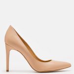 Beżowe czółenka damskie kolor Beżowy.