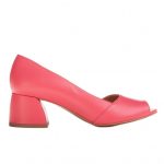 Marco Shoes Czółenka z otwartym bokiem czerwone kolor Czerwone.