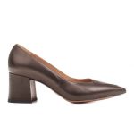Marco Shoes Eleganckie brązowe czółenka 1434P damskie z lica kolor Brązowe.