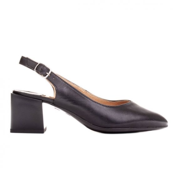 Marco Shoes Eleganckie czółenka damskie czarne kolor Czarne.