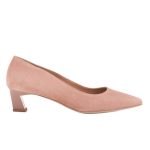 Marco Shoes Eleganckie czółenka na niskim obcasie różowe kolor Różowe.