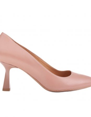 Marco Shoes Eleganckie czółenka z delikatnej skóry naturalnej różowe kolor Różowe.