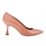 Marco Shoes Eleganckie czółenka z lakieru w kolorze morelowym pomarańczowe kolor Pomarańczowe.