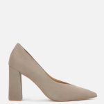 Taupe czółenka damskie kolor Taupe.