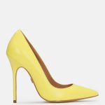 Żółte czółenka damskie kolor Żółty.