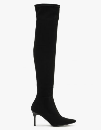 Czarne elastyczne kozaki nad kolano MATYLDA kolor Czarny