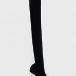 Elisabetta Franchi kozaki damskie kolor czarny na szpilce kolor czarny