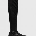 Steve Madden Kozaki damskie kolor czarny na płaskim obcasie kolor czarny