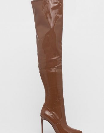 Steve Madden kozaki Vava Boot damskie kolor brązowy na szpilce kolor brązowy