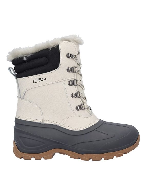 CMP Kozaki zimowe "Atka" w kolorze szaro-kremowym rozmiar: 38 kolor gray/beige
