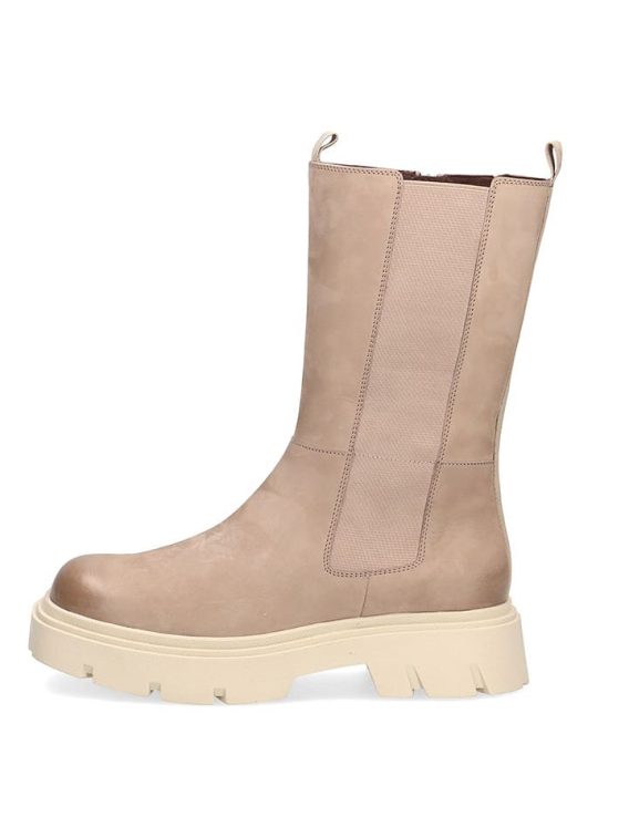 Caprice Skórzane kozaki w kolorze beżowym rozmiar: 39 kolor beige