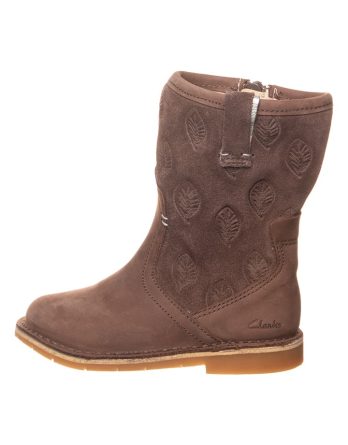Clarks Skórzane kozaki "Comet Pop" w kolorze brązowym rozmiar: 21 kolor brown
