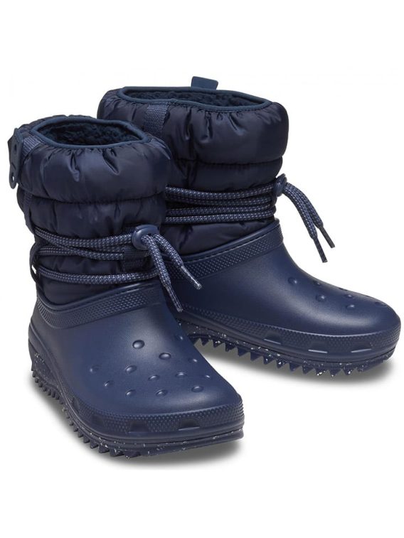 Crocs Kozaki zimowe "Classic Neo Puff" w kolorze granatowym rozmiar: 38/39 kolor blue