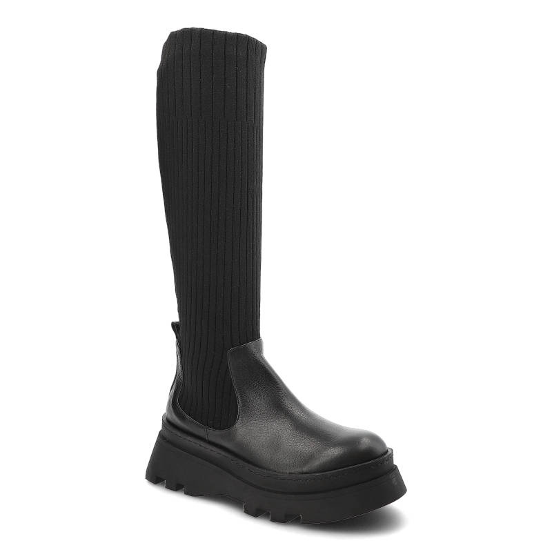 Czarne Kozaki Artiker Damskie Wygodne Modne Buty kolor czarny