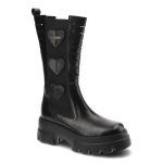 Czarne Kozaki Carinii Modne Wygodne Buty Damskie kolor czarny
