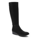 Czarne Kozaki Gamis Damskie Modne Skórzane Buty kolor czarny